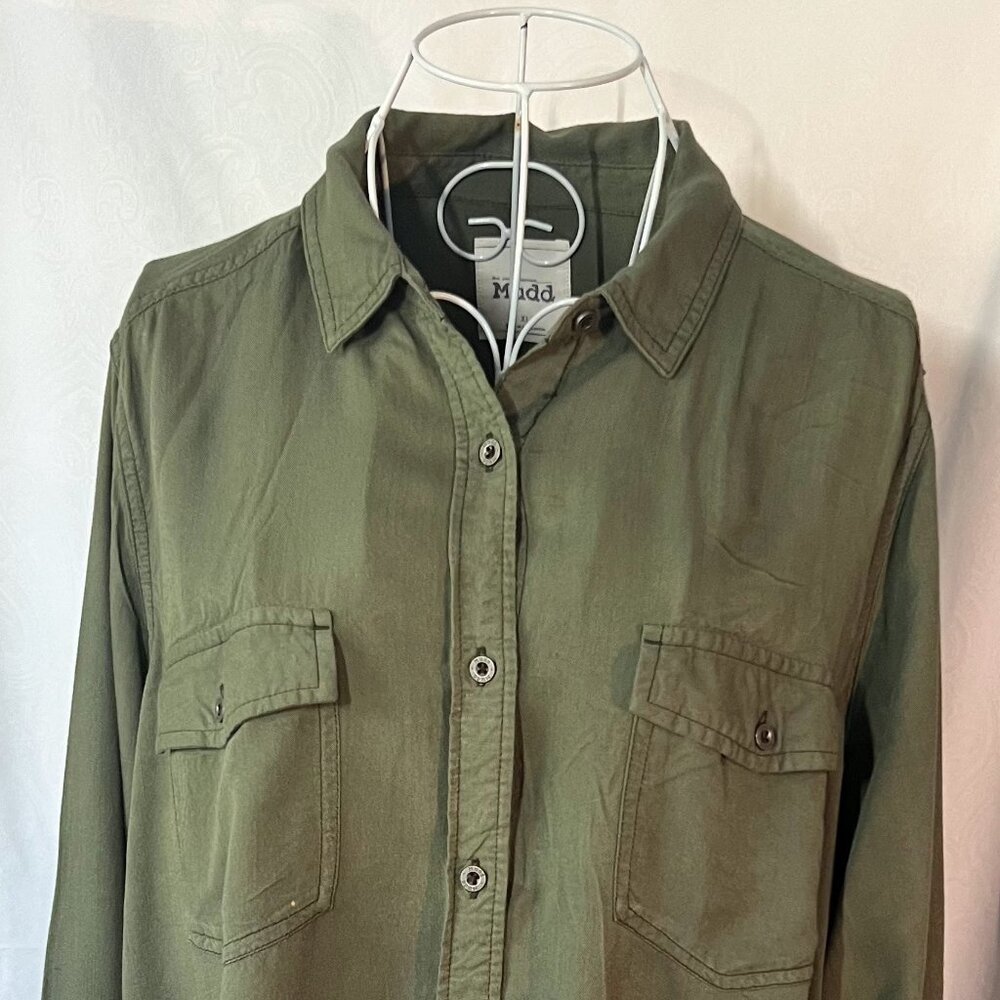 MUDD Green Long Sleeve Button Down